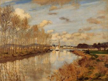 尅勞德 莫奈 Argenteuil, Seen from the Small Arm of the Seine